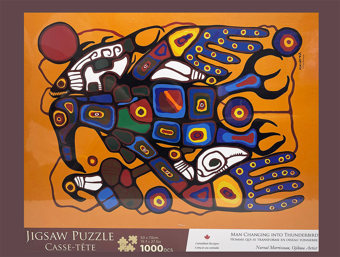 Norval Morrisseau - Man Changing into Thunderbird - Puzzle