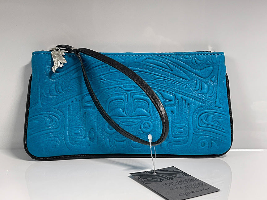 Clifton Fred - Bear Box Motif - Wallet - Blue