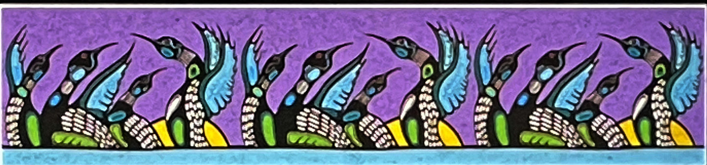 Mark A. Jacobson - Loons Calling - 100% Silk Scarf