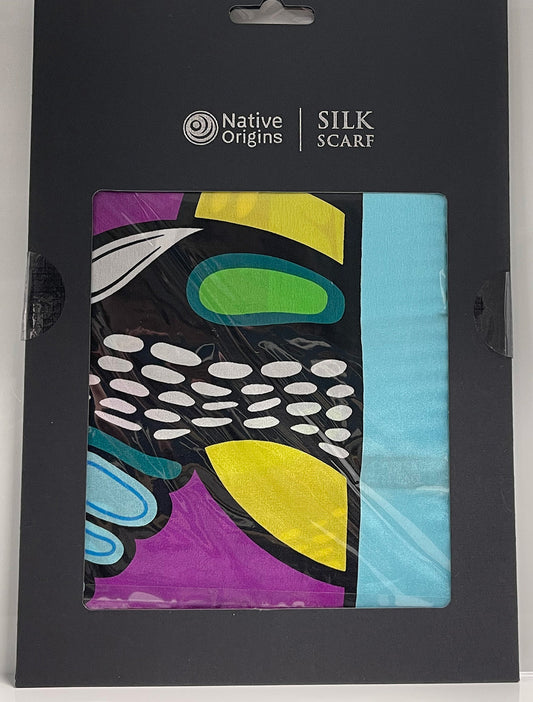 Mark A. Jacobson - Loons Calling - 100% Silk Scarf