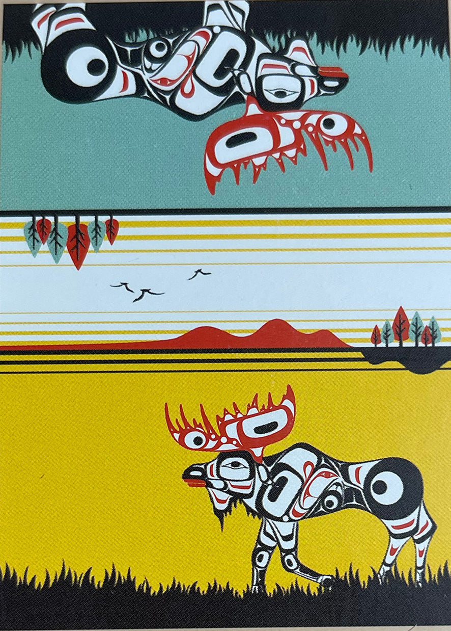 Terry Starr Tsimshian - Moose - Tea Towel