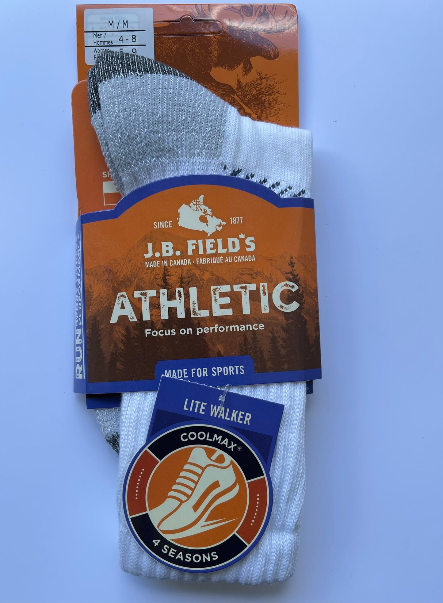 Weiße Sportsocke