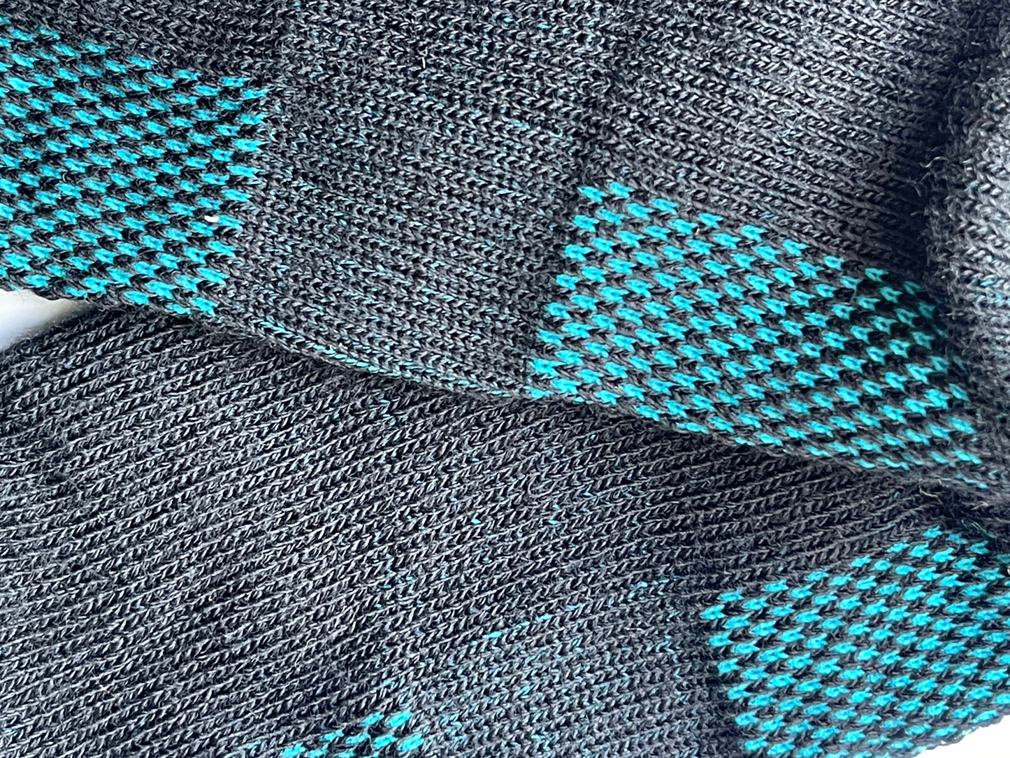 Ankle Mesh Hiker Socks Black/Turquoise