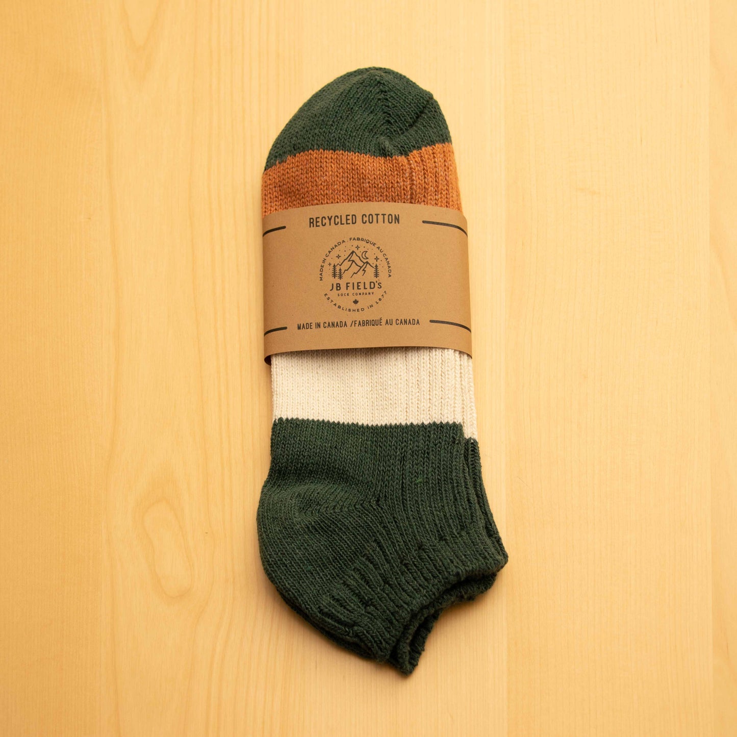 Green Recycled Cotton Sock