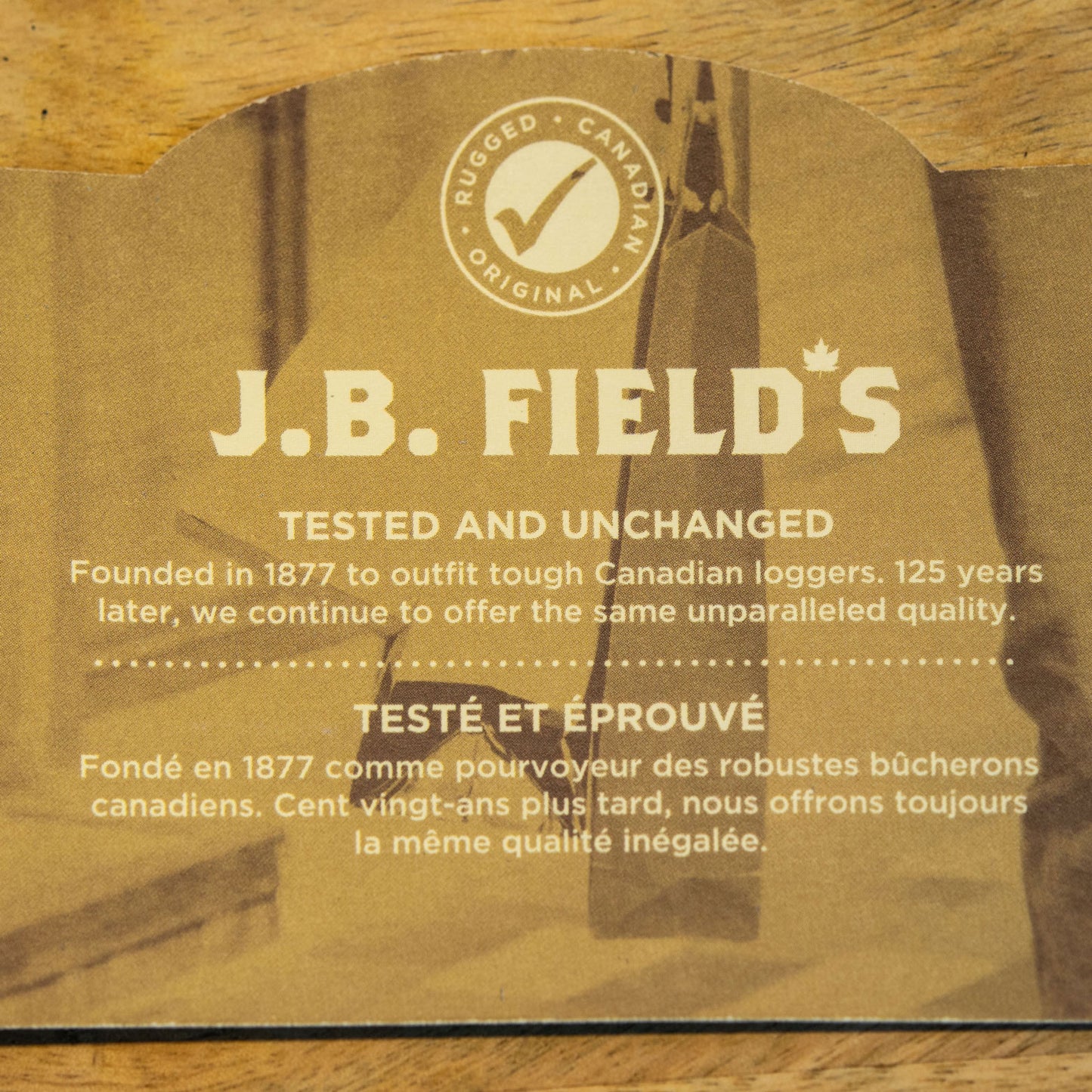 Cotton Sock; Made in Canada; Information about J.B. Field's